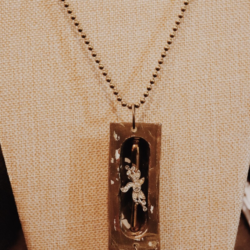 This hand crafted necklace hangs on a 31 inch chain!