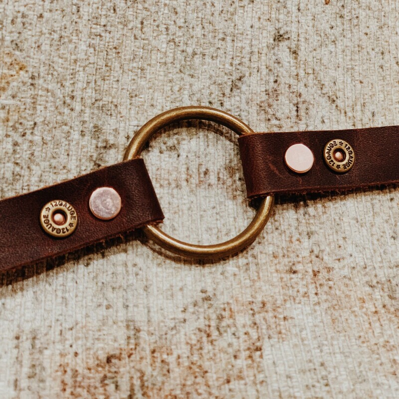 Leather Hoop Bracelet