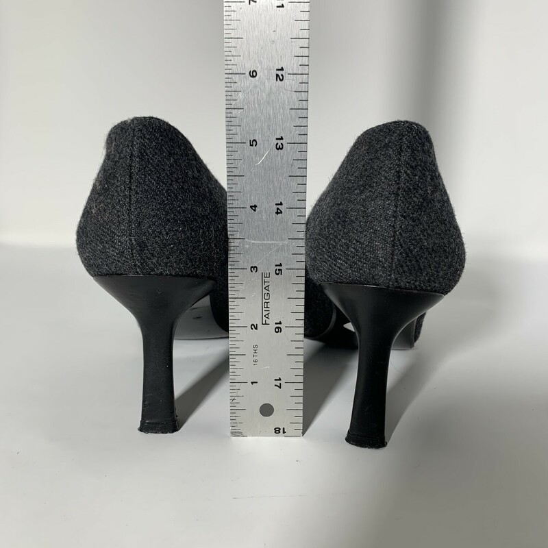 Stuart Weitzman Knit Heel, Grey, Size: 9.5