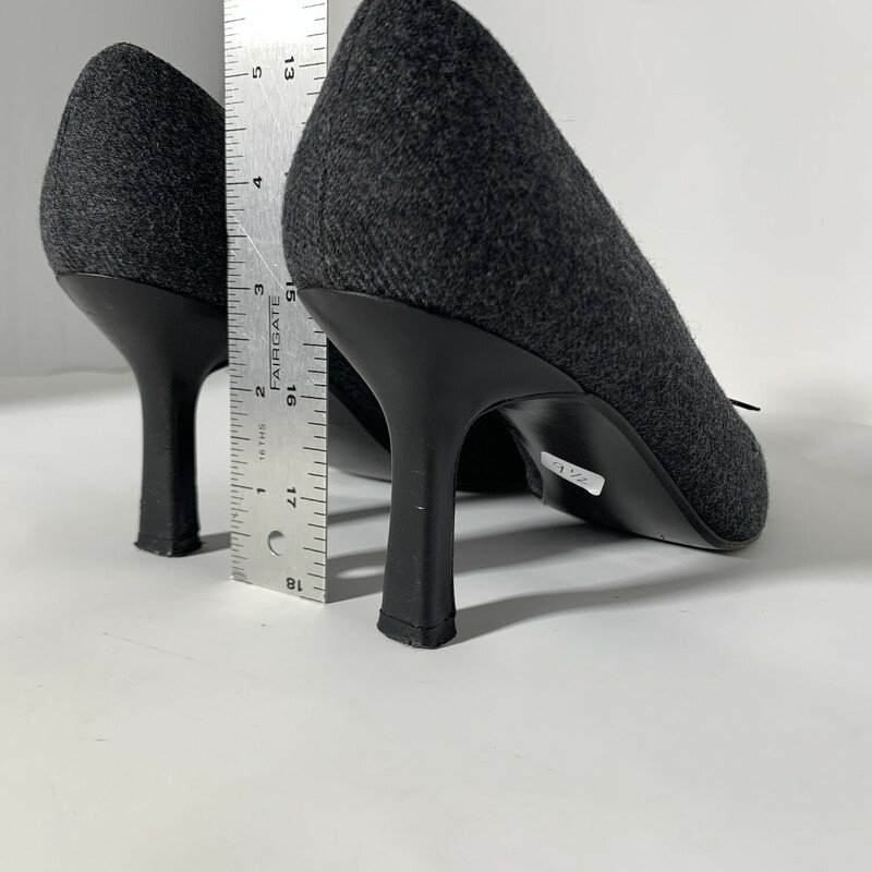Stuart Weitzman Knit Heel, Grey, Size: 9.5