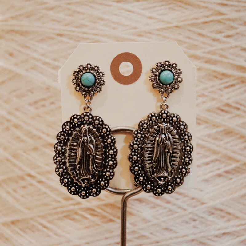 These beautiful earrings measure about 2.25 inches long!