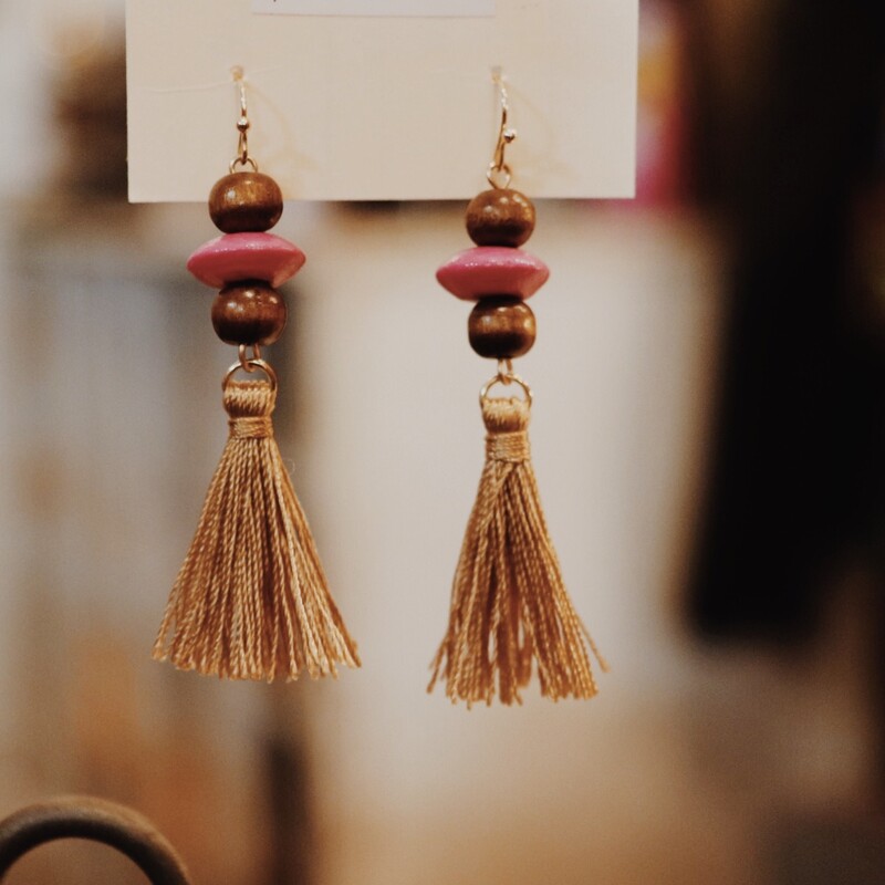 These dainty earrings measure 2.75 inches long!