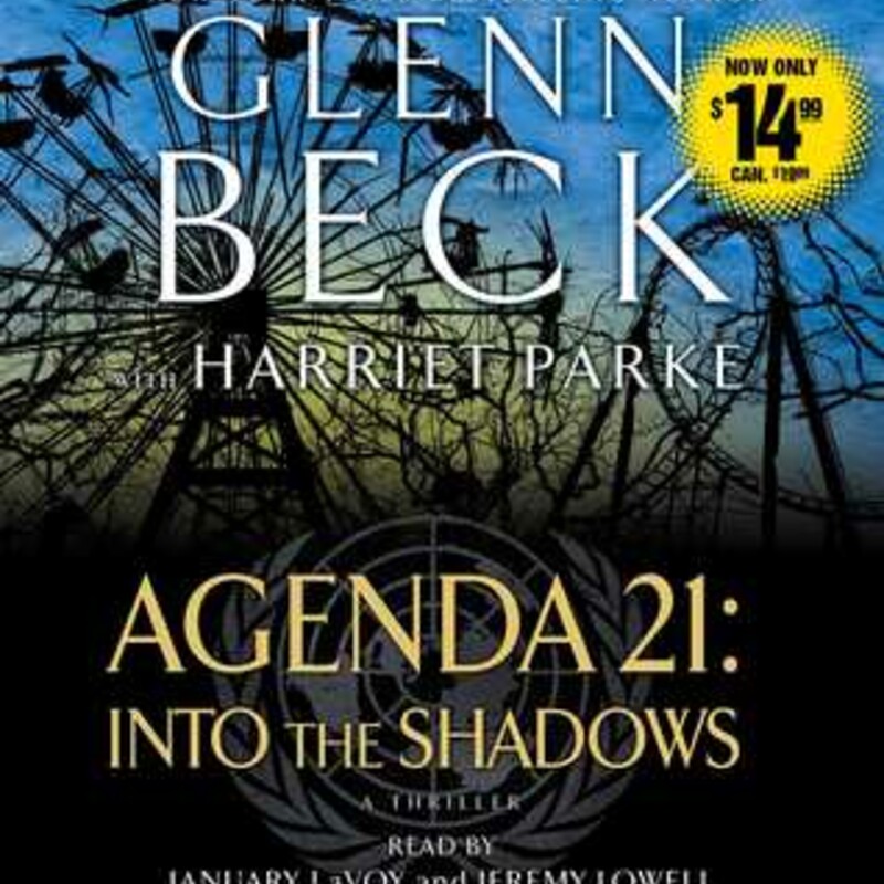 Audio CD

Into the Shadows
(Agenda 21 #2)
by Glenn Beck, Harriet Parke, Jeremy Lowell (Narrator), January LaVoy (Narrator)

The sequel to Agenda 21, from #1 New York Times bestselling author and nationally syndicated radio host Glenn Beck.
“I knew those men were our enemies, but they, like everyone else in the Republic, were nothing more than servants. Rule followers. They had no choice. But I did. I had a choice and I made it. I knew then and there that, no matter what happened, I would never go back. Never.”
It was once named America, but now it is just “the Republic.” Following the worldwide implementation of a UN-led program called Agenda 21, the once-proud people of America have become obedient residents who live in barren, brutal Compounds and serve the autocratic, merciless Authorities.

Citizens mainly keep their heads down and their mouths shut—but Emmeline is different. When the Authorities took her mother away, she started questioning the world around her. What happened to her mom? Why is everyone confined to grim living spaces and made to eat the same food cubes every day? Why was her own baby taken from her to be raised in the Children’s Village? And are the rumors that somewhere out beyond the fence live those who got away during the Relocations—the so-called shadow people—really true?

When Emmeline’s questions lead to the realization that she will never see her child again, she decides to escape the Compound with her partner, David, and their baby, Elsa. Fleeing the armed enforcers of the Earth Protection Agency, and facing the unknown for the first time in their lives, Emmeline and David run into the shadows in the desperate hope of finding something they’d only heard stories about from those who’d lived before the Relocations: freedom.
