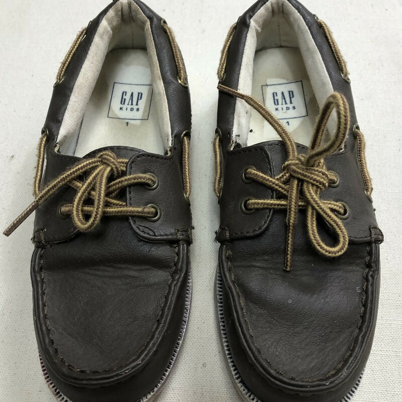 Gap Dock Shoes, Brown, Size: 1Y
Pen markings on the sdie of sole.
