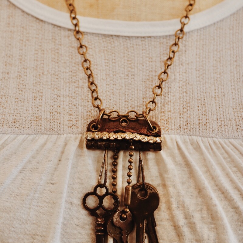 This one of a kind, handmade necklace is on a 24 inch chain!