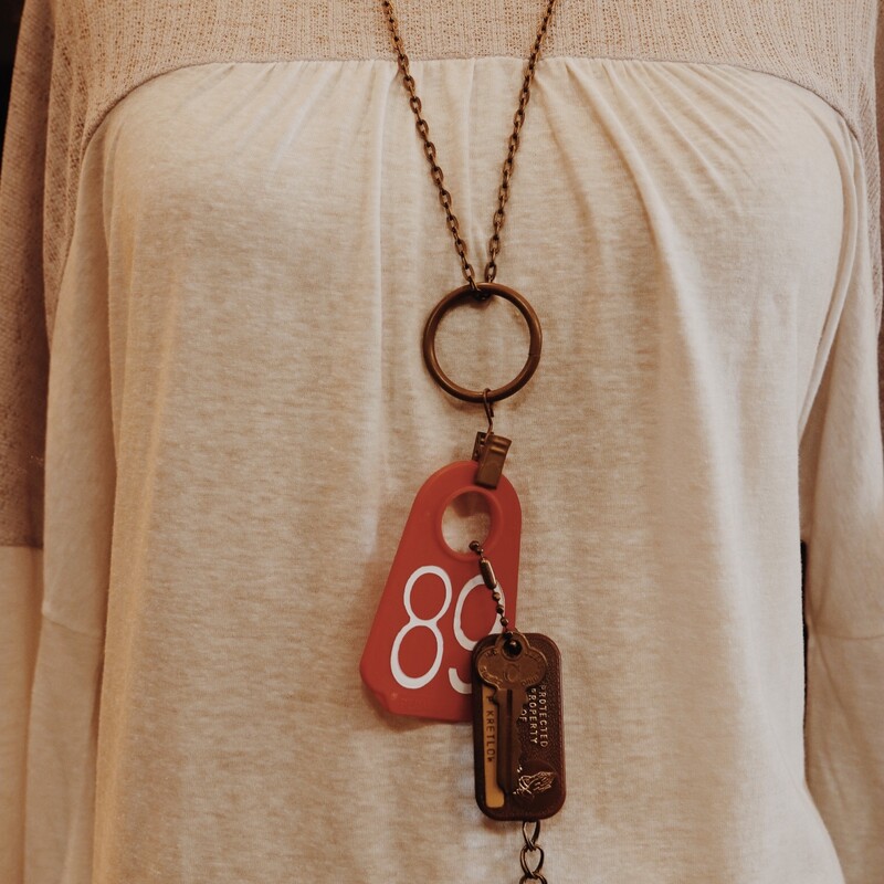 This one of a kind, handmade necklace is on a 30 inch chain!