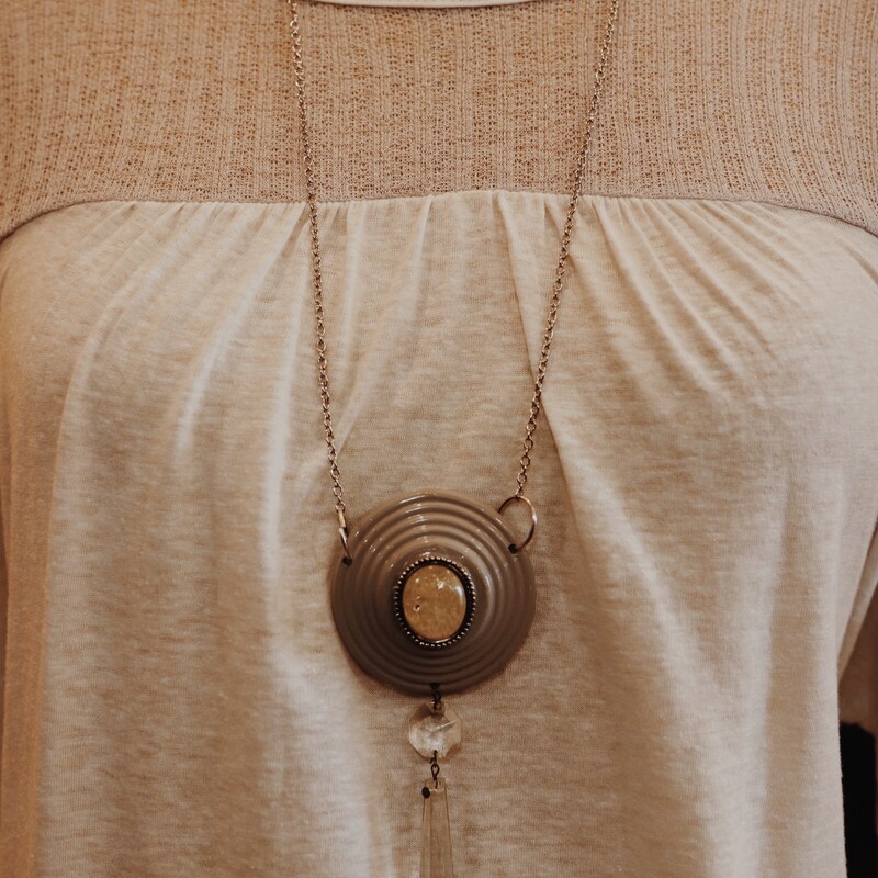 This beautiful handmade necklace is on a 32 inch chain!