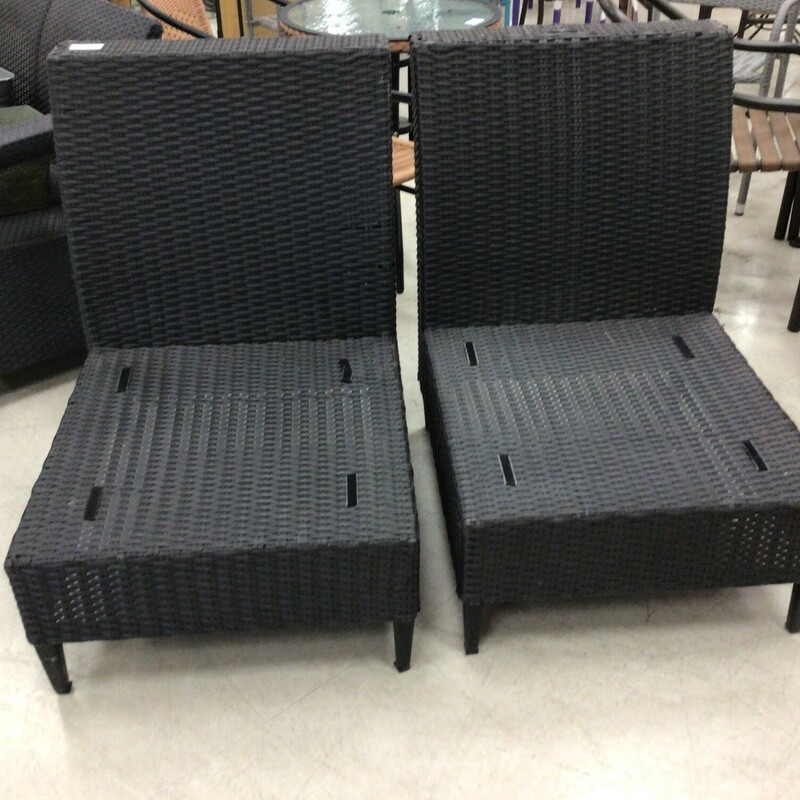 S/2 Dk Brown Chairs