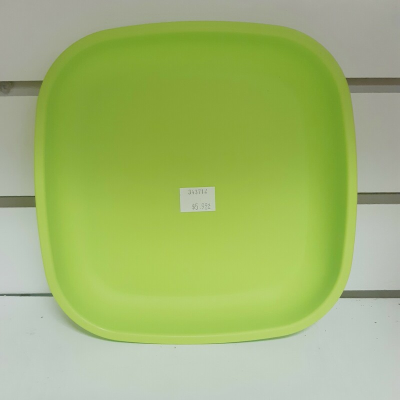 Recycled Plate Green, Green, Size: Eating
