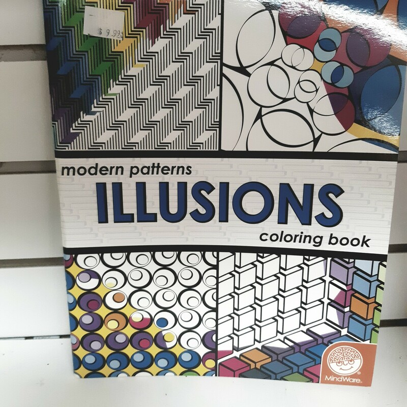 Illusions Colouring Book, Activity, Size: Adult Art