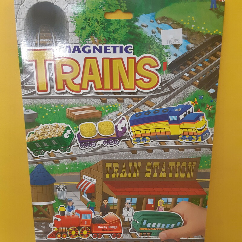Magnetic Train Pad, Activity, Size: Magnets