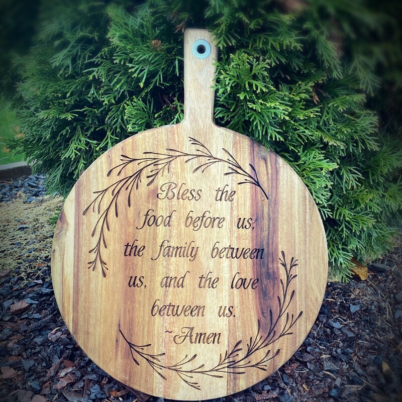 Custom/Handwritten cutting boards. Great for the family recipe to keep the memory forever or even a wedding present!<br />
Please email recipe or design request to our email raeraysdecorandmore@gmail.com