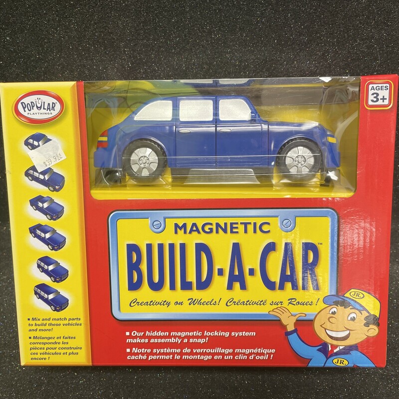 Magnegic Build A Car, 3+, Size: Vehicle