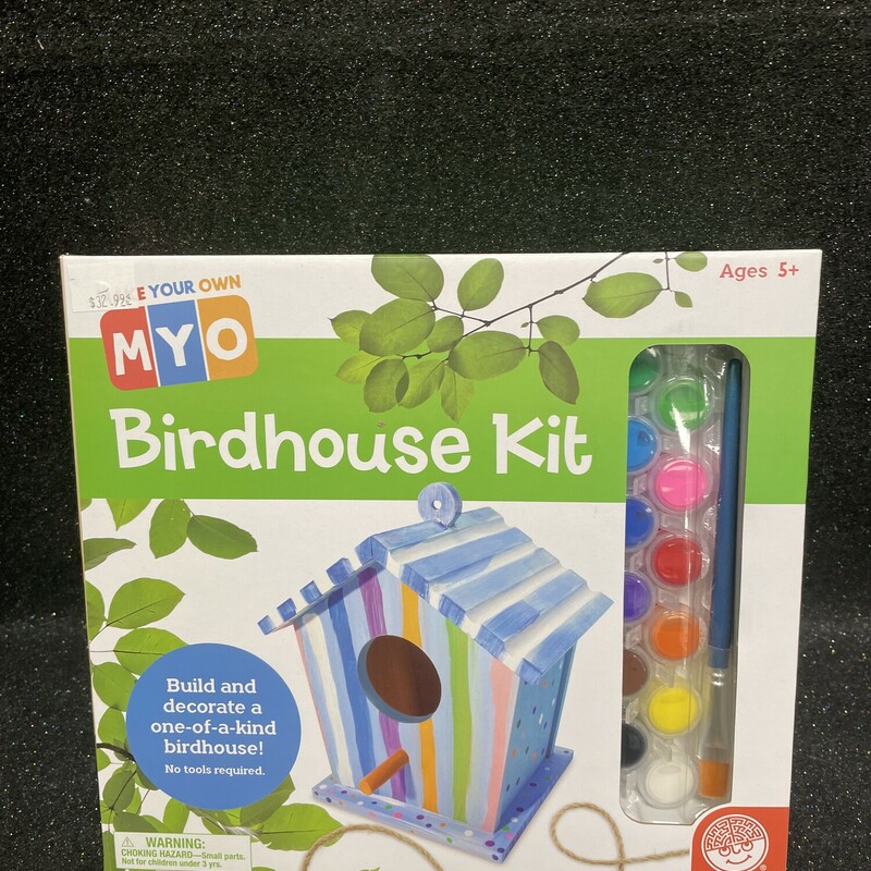 Birdhouse Kit, Ages 5+, Size: Arts