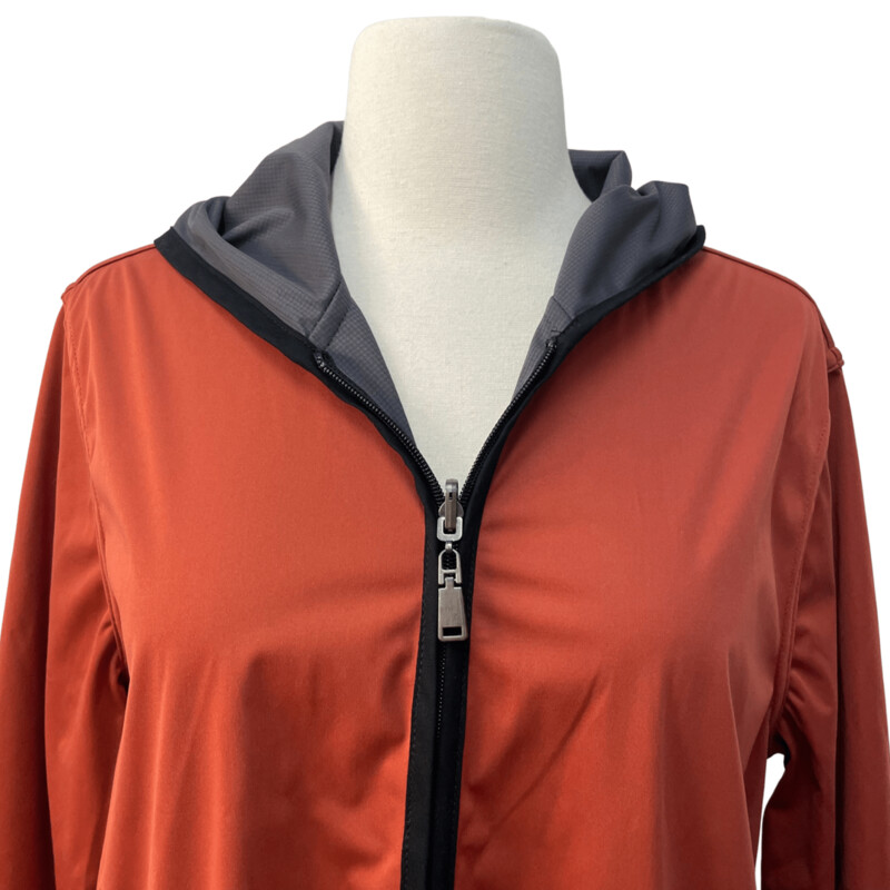 WindingRiver Rain Coat
Reversible With Pockets
With Hood
Rust & Gray
Size: Medium