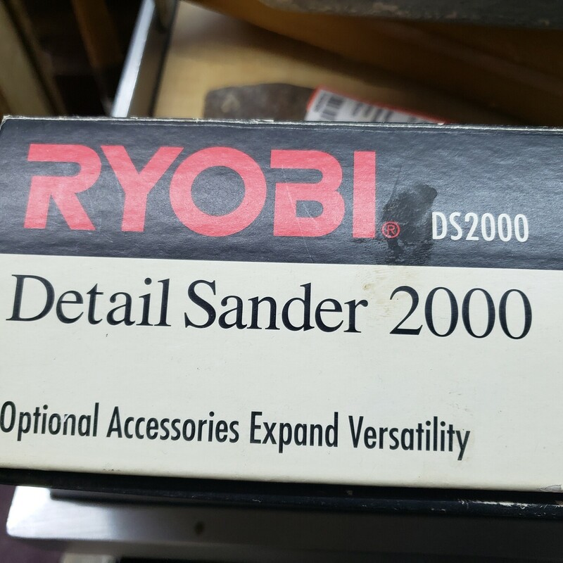 Ryobi Detail Sander, In Box, Size: GV5000