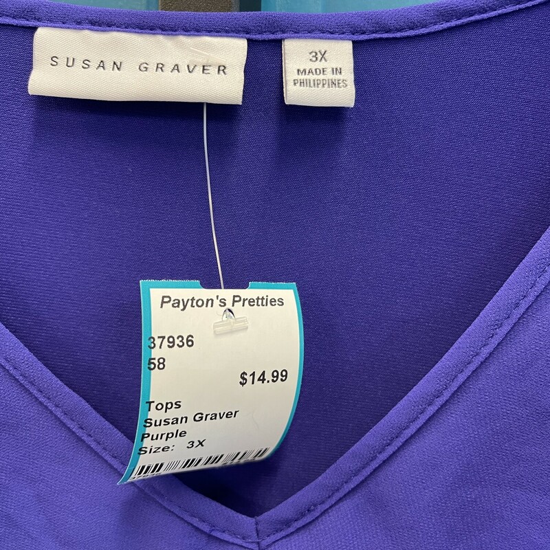 Susan Graver, Purple, Size: 3X
