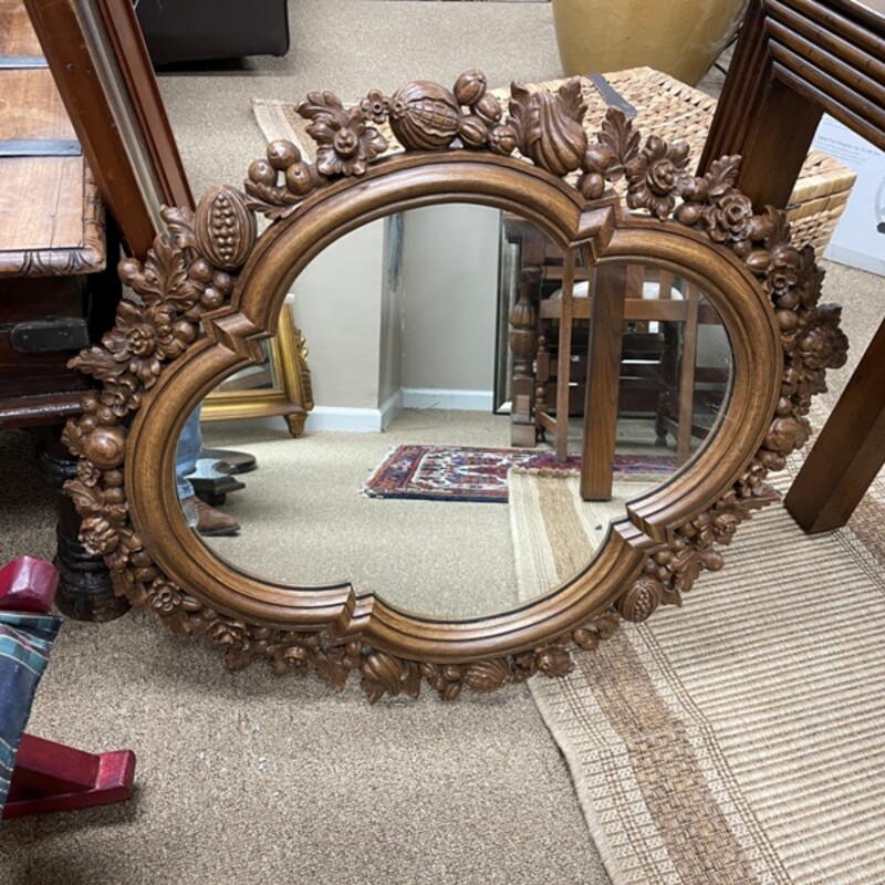 1970s Ornate Resin Mirror from Homco/Home Interiors, Size: 29x25