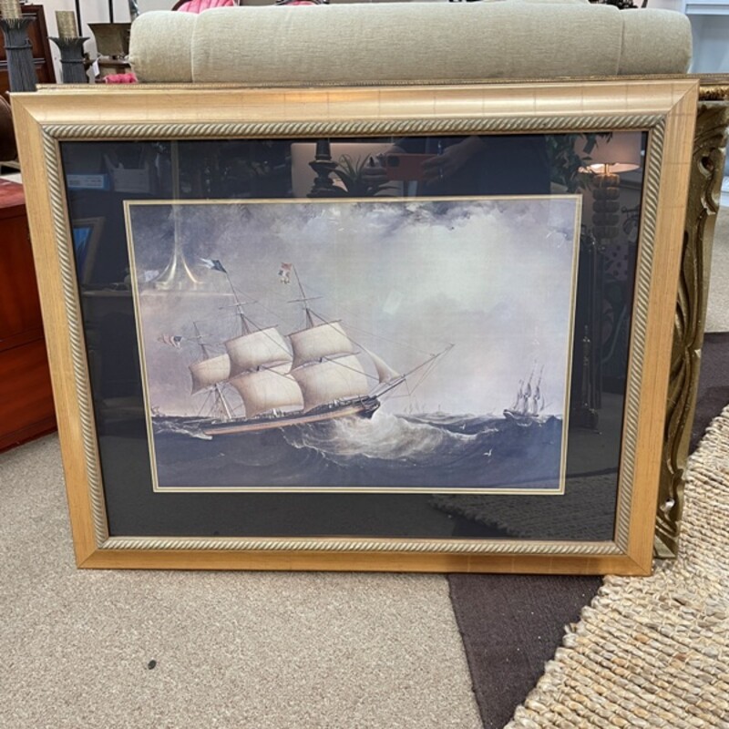 Sailing Vessel Print, Size: 41x33