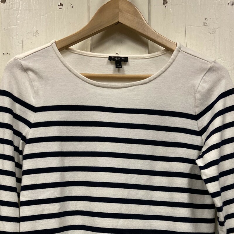 Crm/nvy Stripe Top