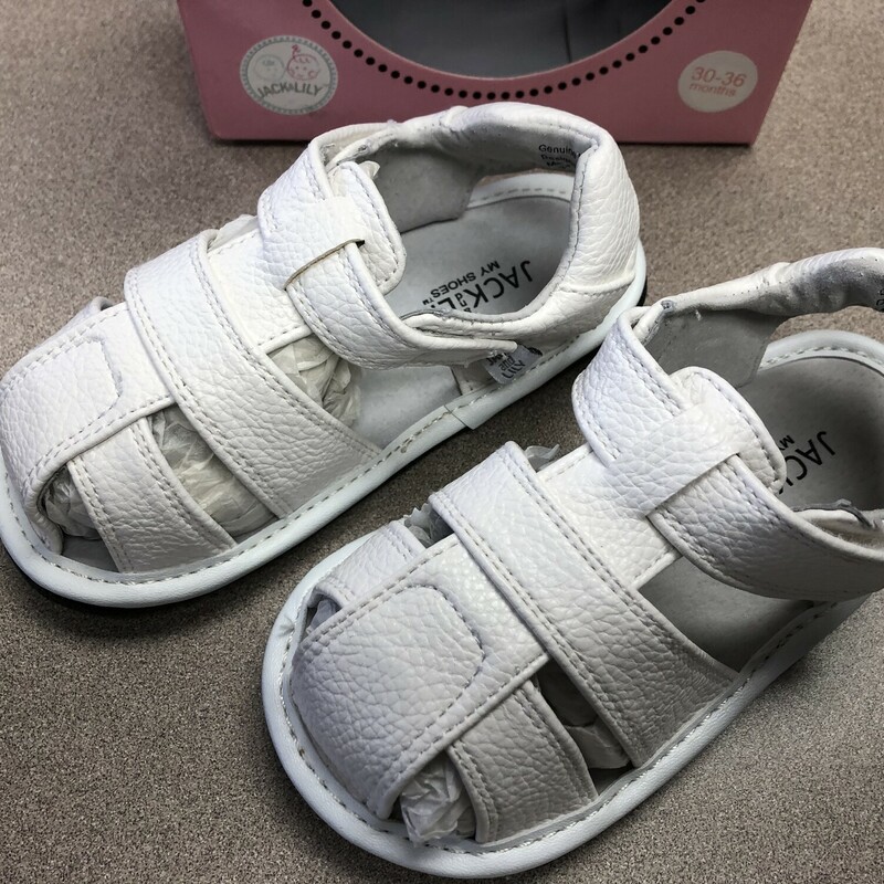 Jack And Lily Sandals, White, Size: 30-36M<br />
NEW