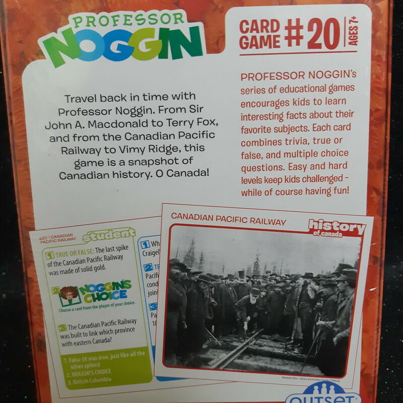 History Of Canada Card