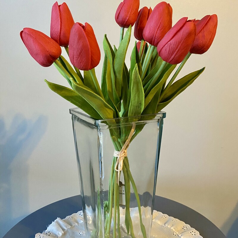 Red Real Touch Tulips