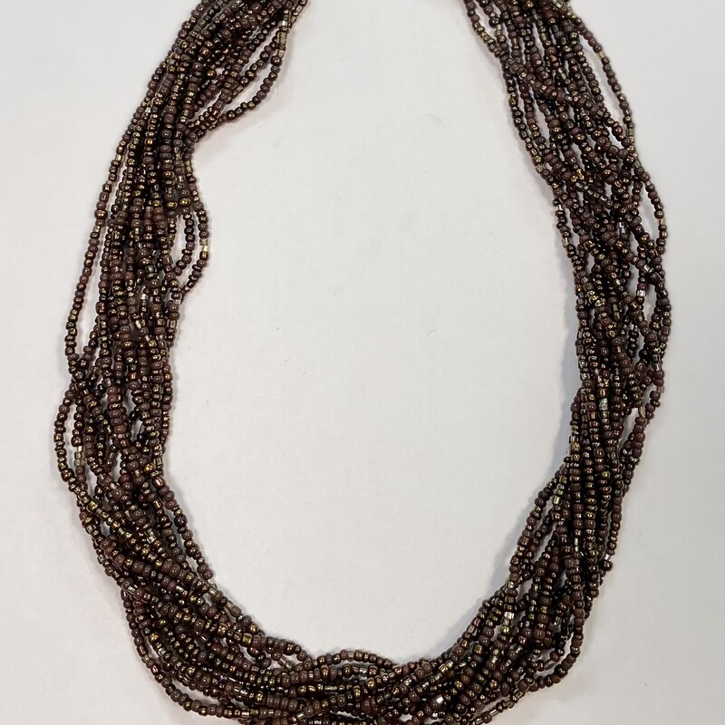 Brnze Bead Layer Necklace