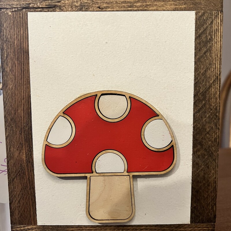 hand painted laser cut wood
