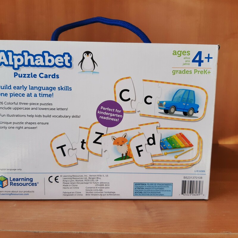 Alphabet Puzzle Cards, 4+, Size: Puzzle