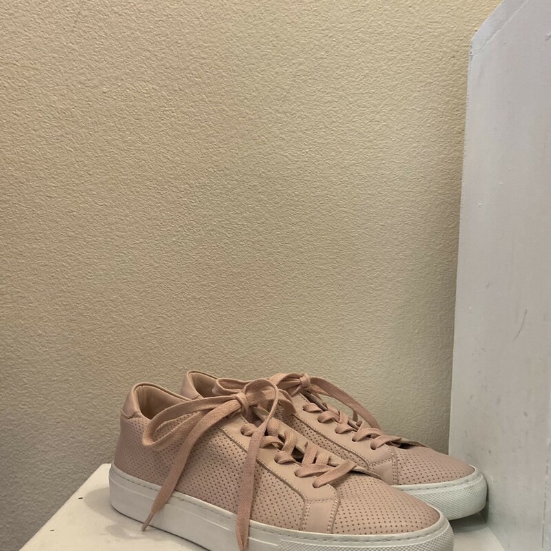 Lther Pale Pink Sneakers
