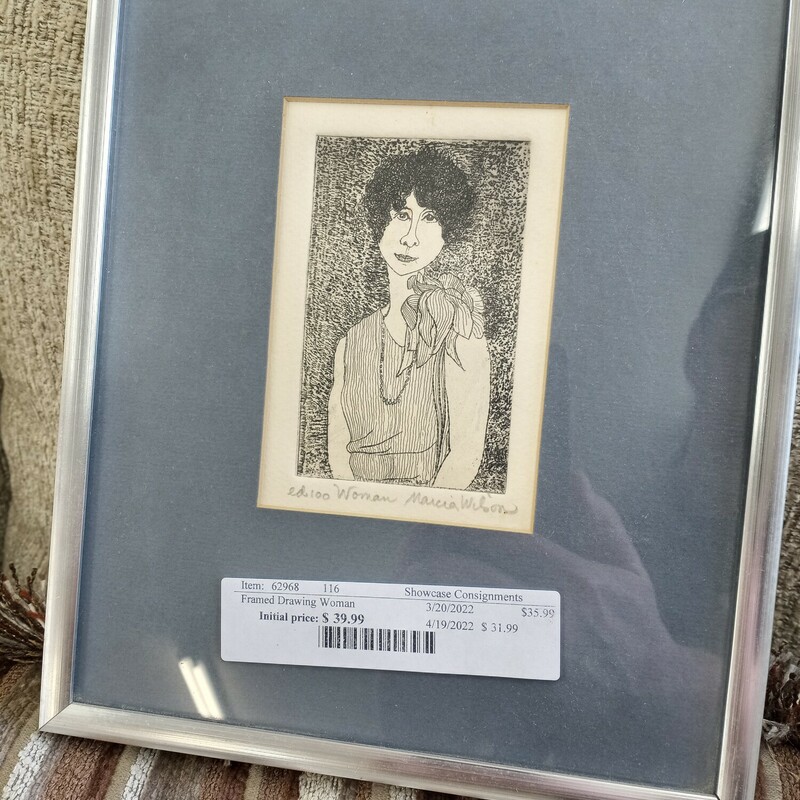 Framed Drawing Woman