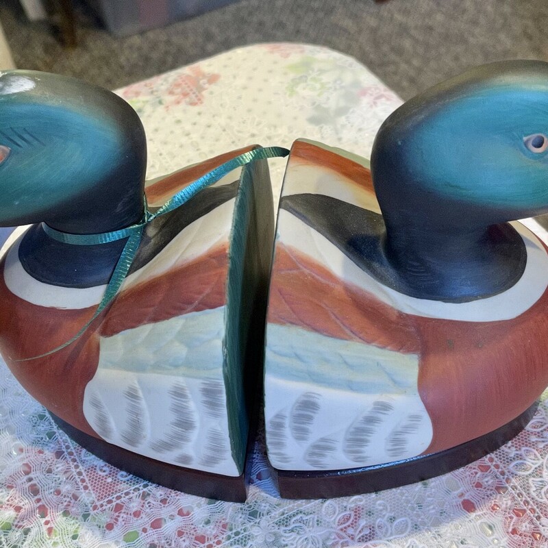 Pair Duck Bookends