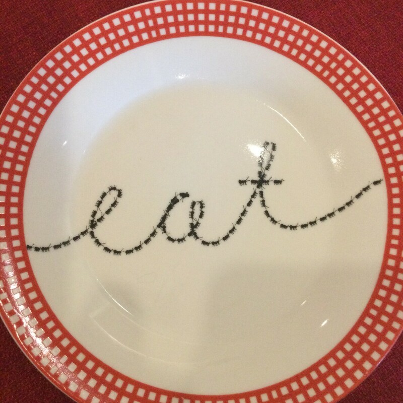 Side Plates   Eat-ants
Red White & Black
Size: Set Of 4