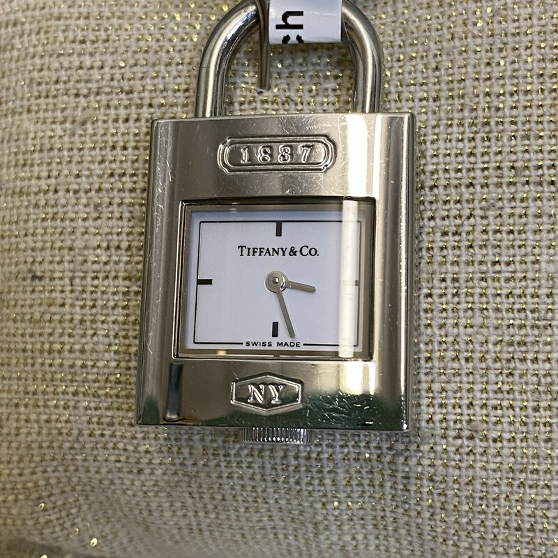 Tiffany Lock Watch Charm, 925 Mpea, Size: None