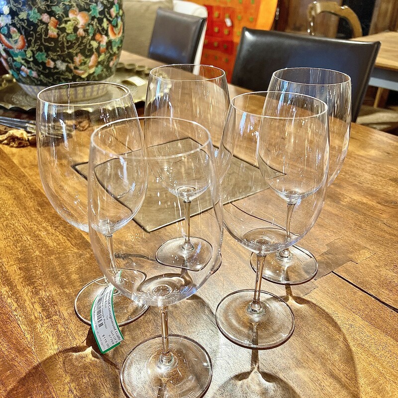 Set of 5 Riedel Wine Glasses