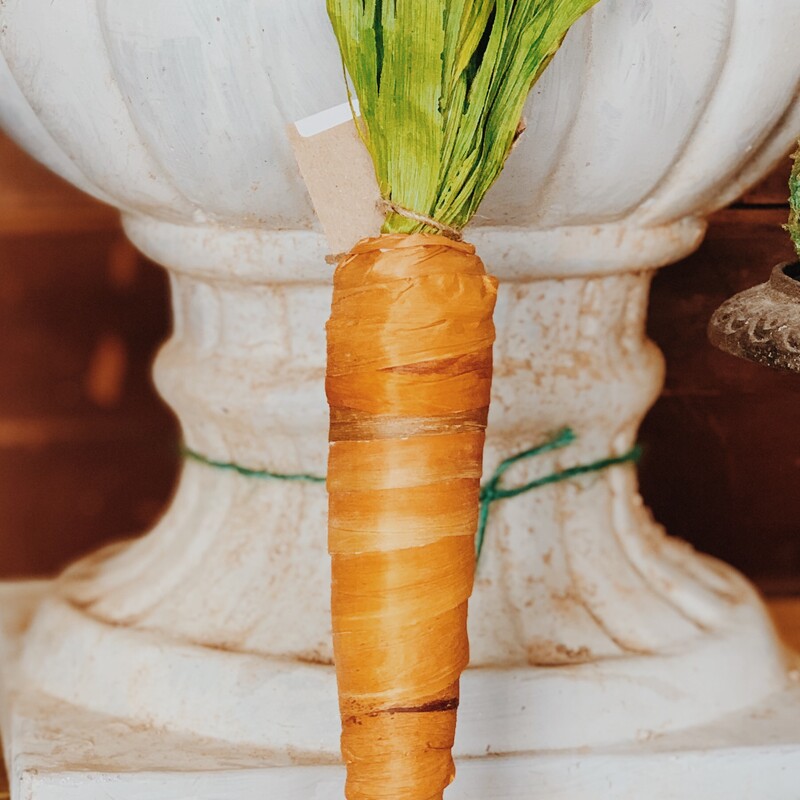 These adorable carrots are perfect for Easter! Each carrot measures about 11 inches long.