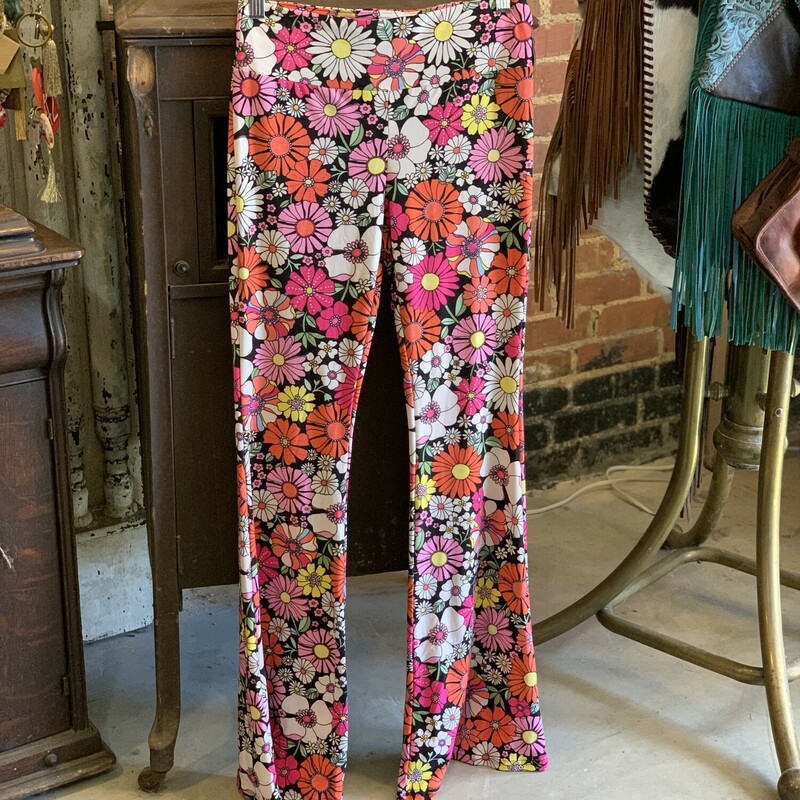 These adorable, groovy bell bottom pants are a super comfortable, stretchy fit! These are perfect for looking great and feeling great! Please select your preferred size.