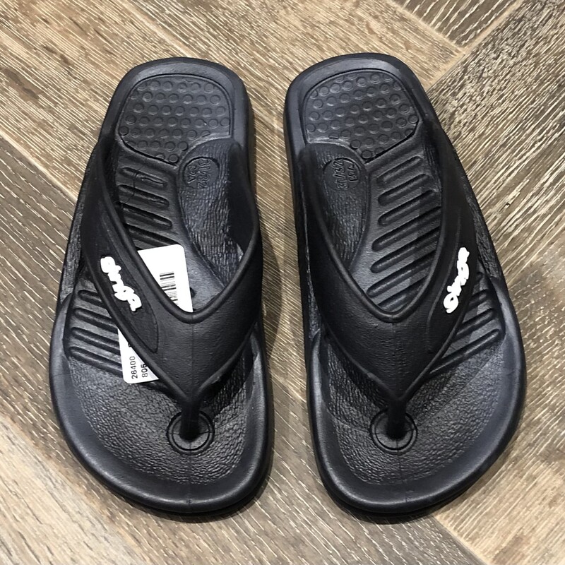 Ginga Flip Flop, Black, Size: 1-2Y
NEW