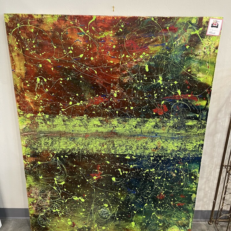 Green Abstract Canvas