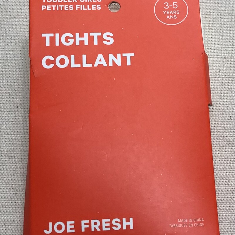 Joe Fresh Tights, Cream, Size: 3-5Y