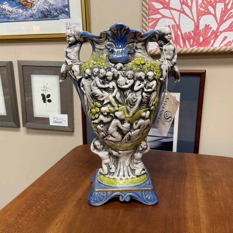 Italian Ceramic Vase, Size: 15 Tall