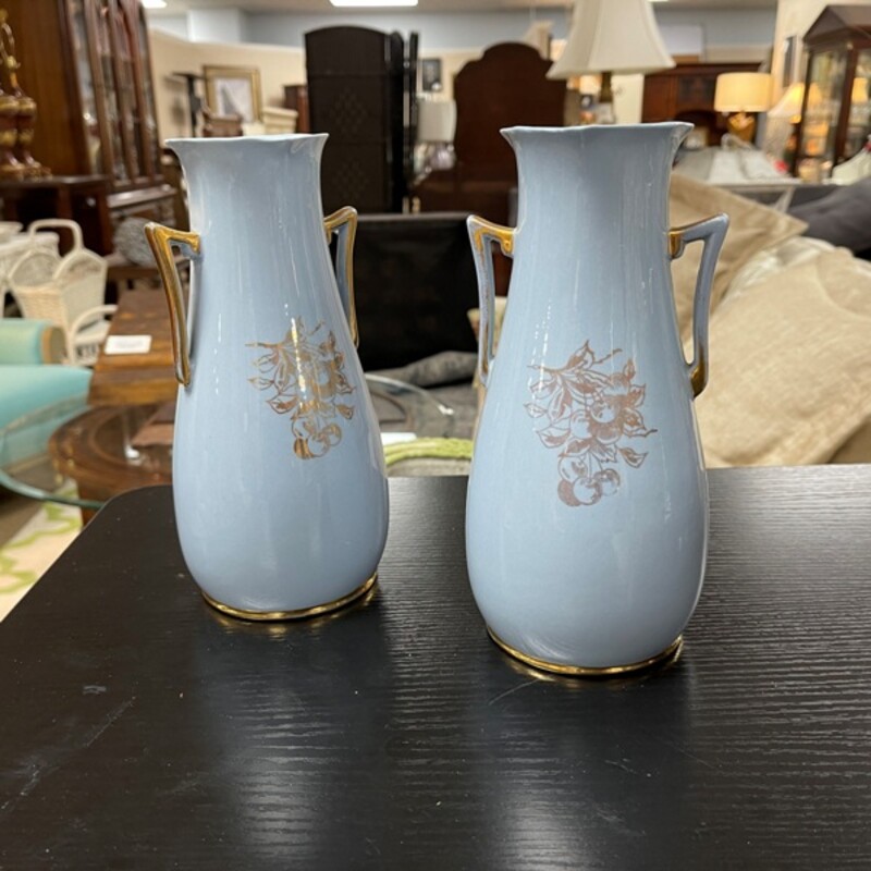Vintage Eton China Blue Vase, Size: 5x9
