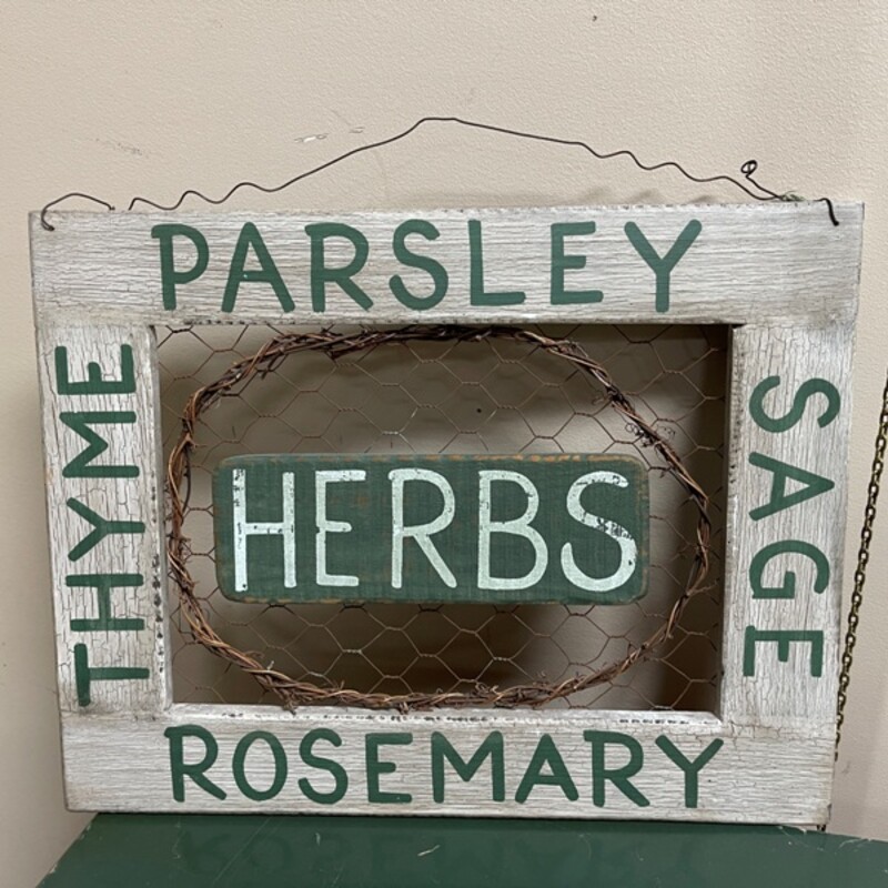 Herbs Sign, Size: 18x14