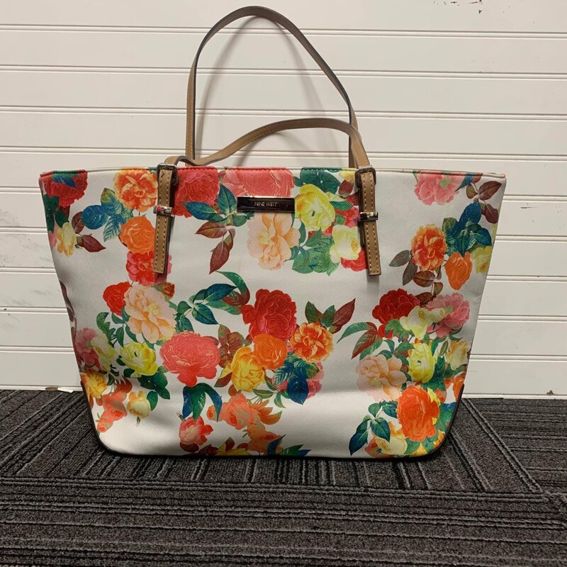Nine West Tote, Floral, Size: None