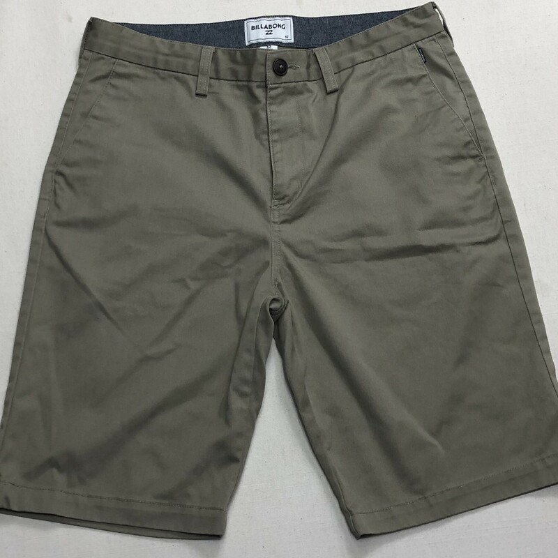 Billabong Khaki Shorts, Brown, Size: 14Y
Original Size 32 Waist