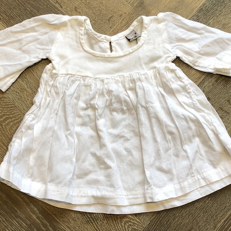 Earth Born Dress, White, Size: 3-6M