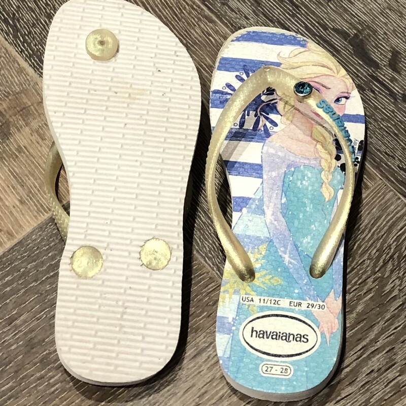 Havaianas Flip Flop, Elsa, Size: 10T
Original size 27-28