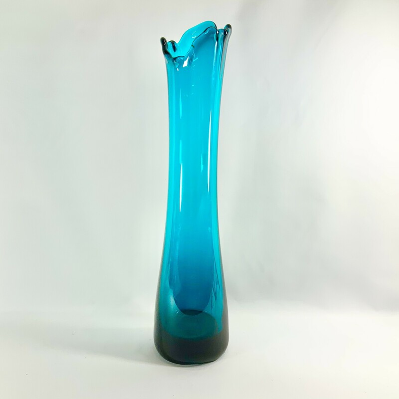 Retro Teal Vase