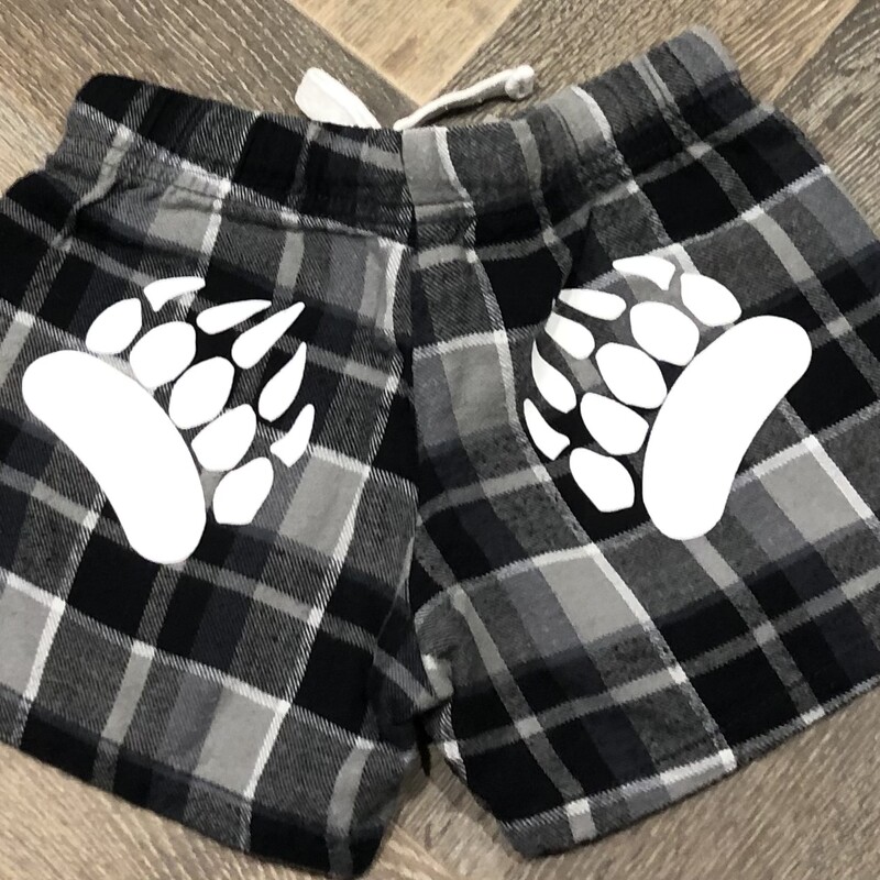 Muskoka Bear Shorts, Blk/grey, Size: 4-5Y